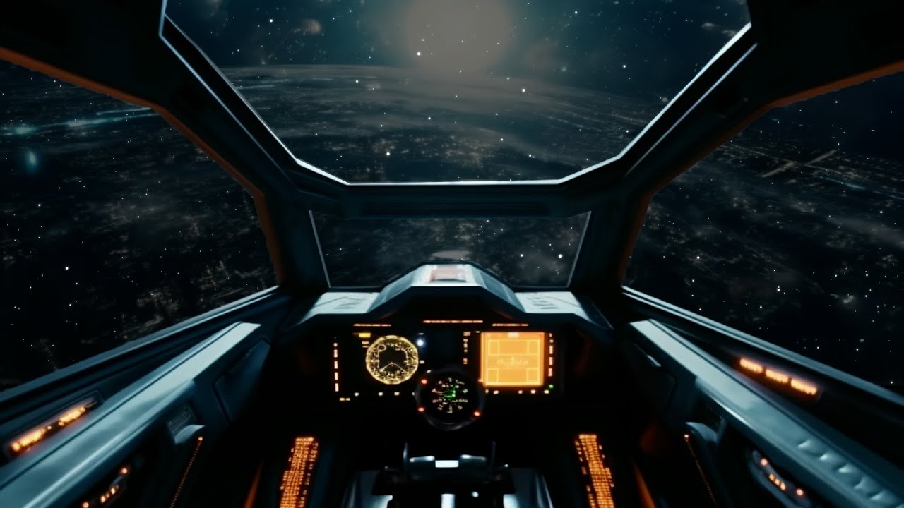 Radio Chatter From Asteroid Belt Recon Flight. Spaceship Cockpit Ambiance for Sleep Study Relaxation
