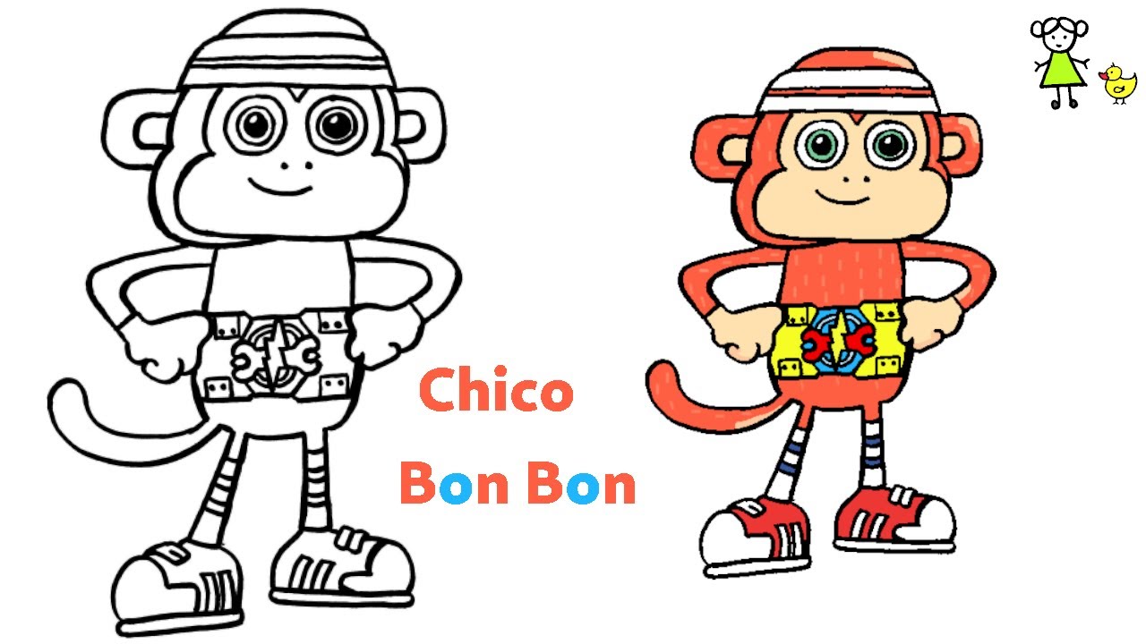 How to draw a monkey | Chico Bon Bon