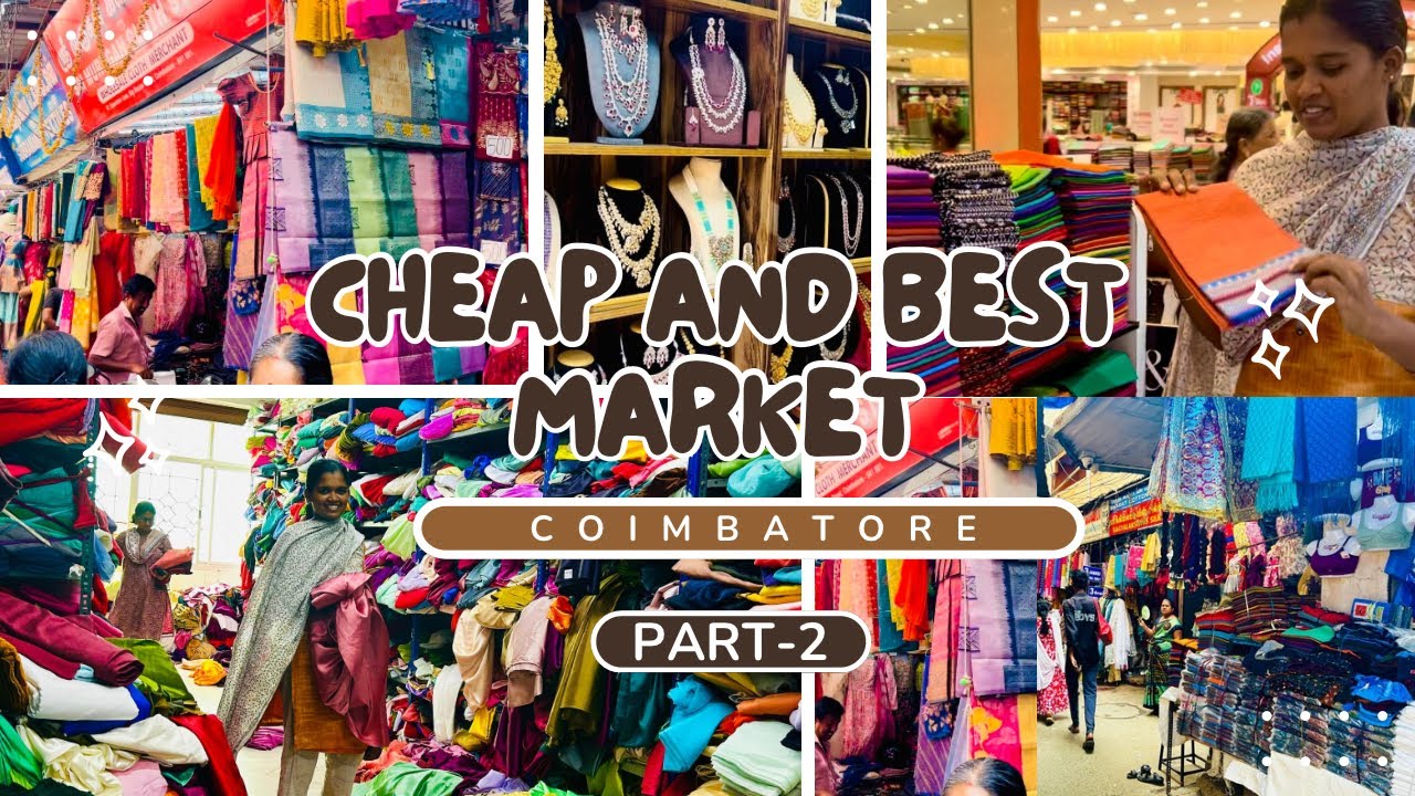 கோயம்புத்தூரோட 🟠Biggest wholesale shopping market😍 நீங்க கேட்ட Part-2 @UNIQUE STYLE NANDHINI