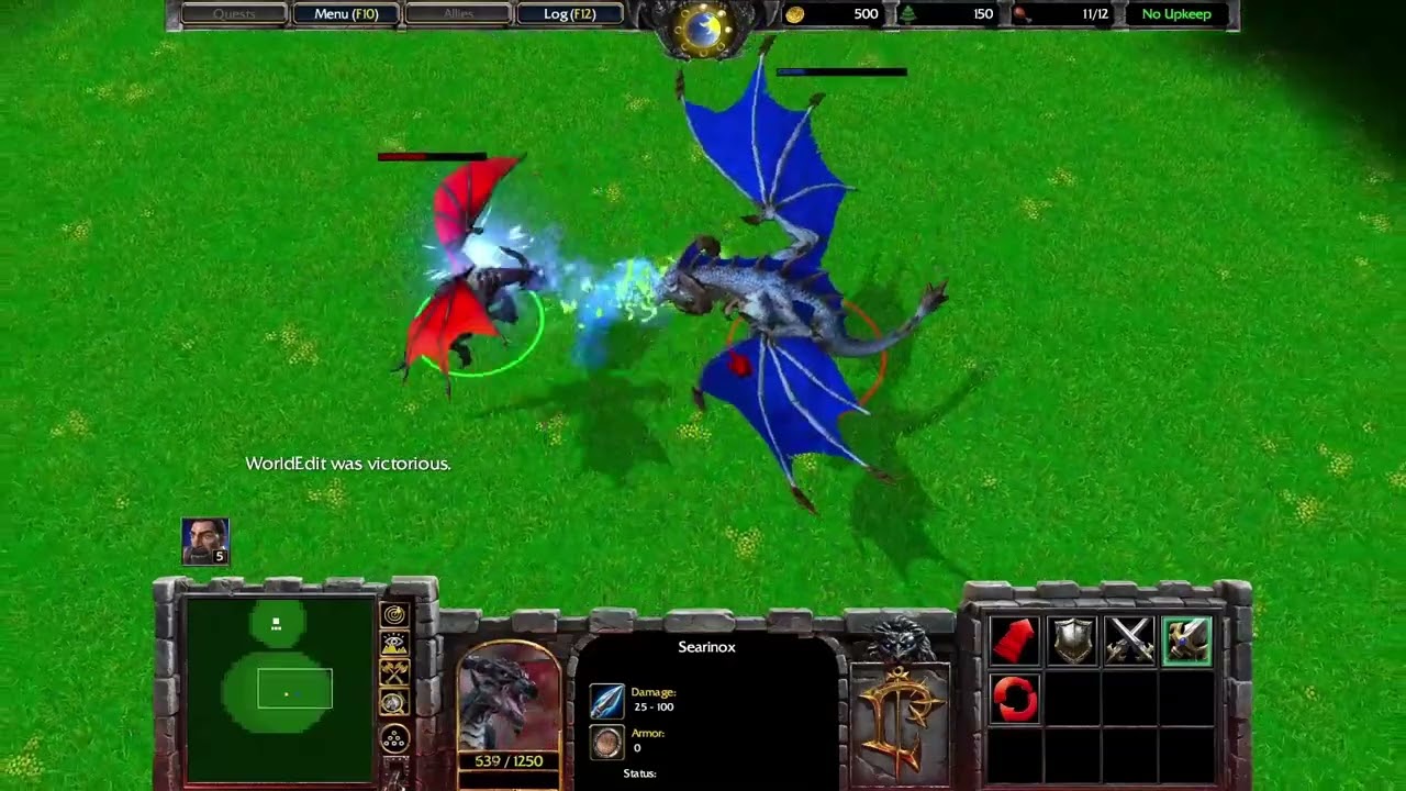 Searinox Vs Sapphiron - Warcraft III Reforged