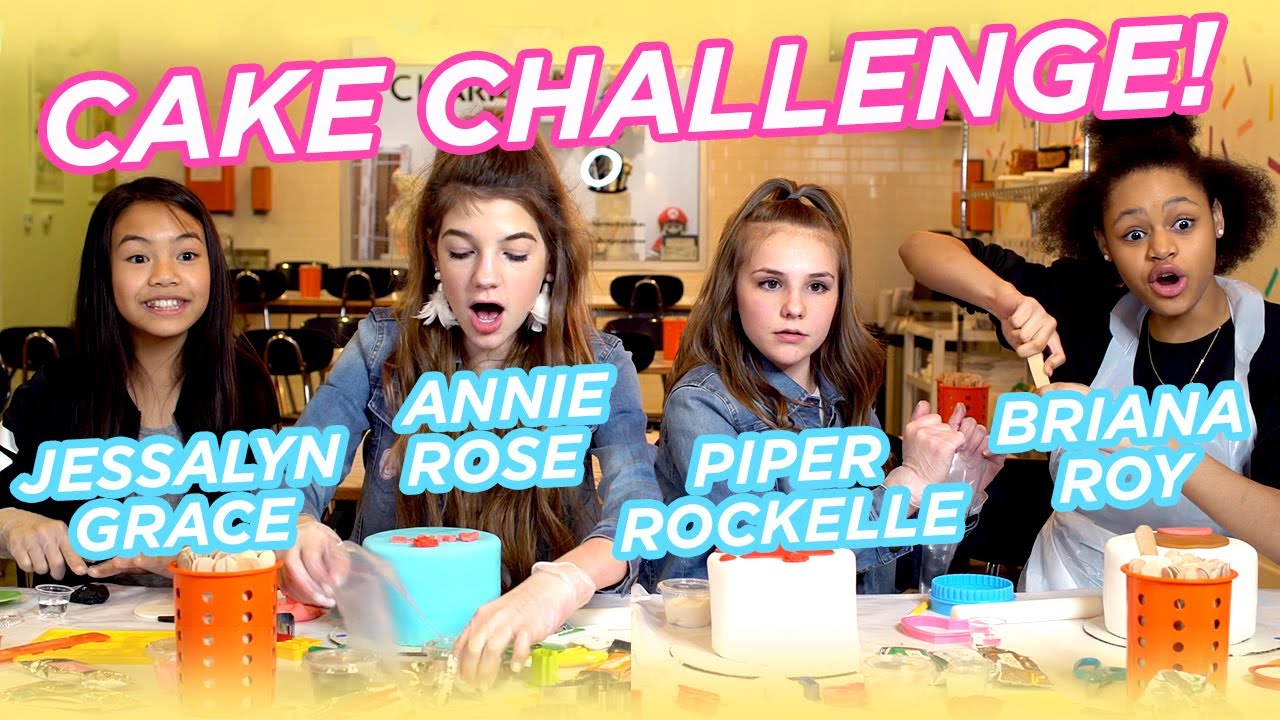 CAKE DECORATING CHALLENGE *intense* | Piper Rockelle, Jessalyn Grace, Annie Rose, & Briana Roy