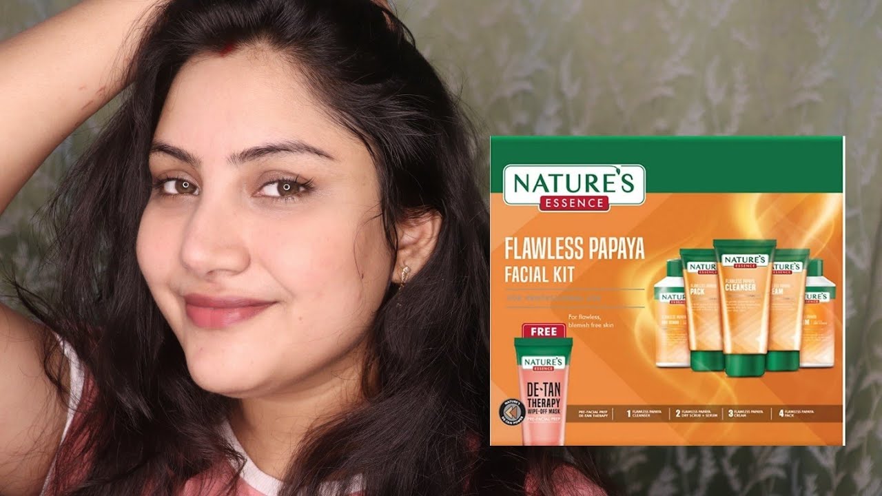 Nature's Essence Flawless Papaya Facial Step By Step Review | Anusha Beauty