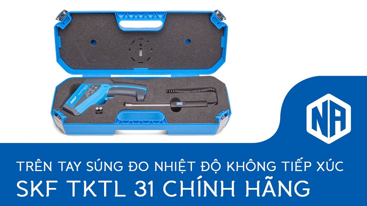 Trên tay súng đo nhiệt độ không tiếp xúc SKF TKTL 31