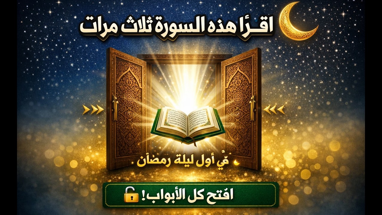 السر الذي كان يفعله أهل المدينة في أول ليلة رمضان 🕌 (غيّر حياة الملايين!)