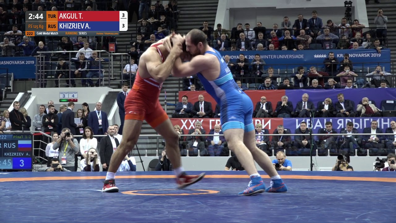 GOLD FS - 125 kg: T. AKGUL (TUR) v. A. KHIZRIEV (RUS)