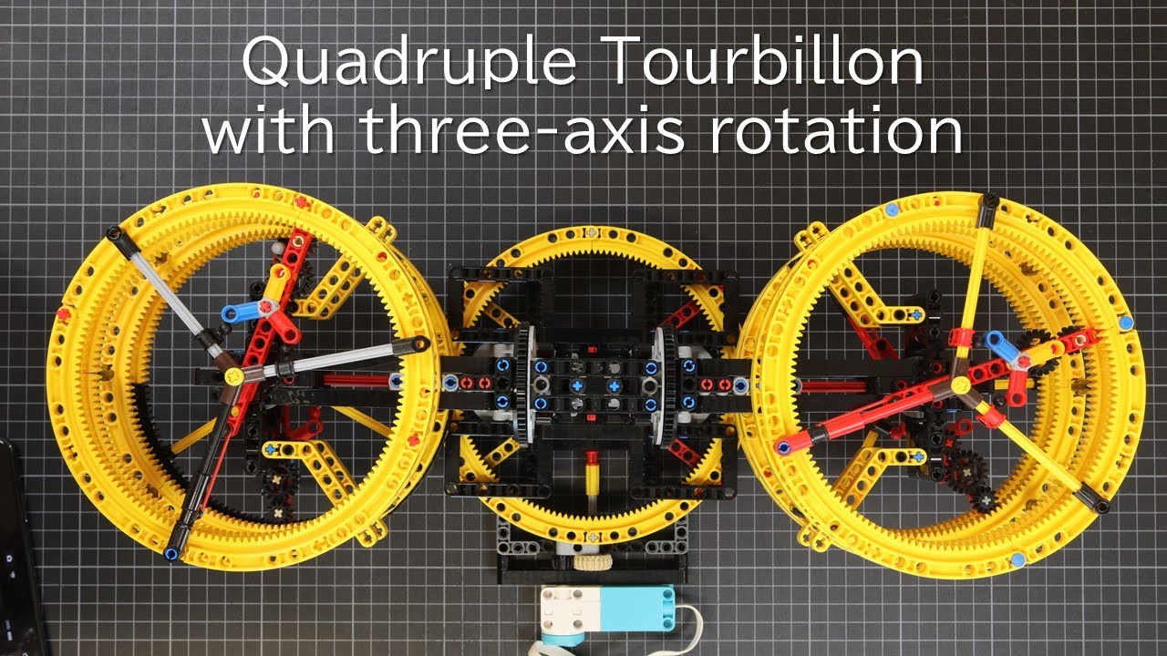 Quadruple Tourbillon with 3-axis rotation / Why three planetary gears and three differential gears