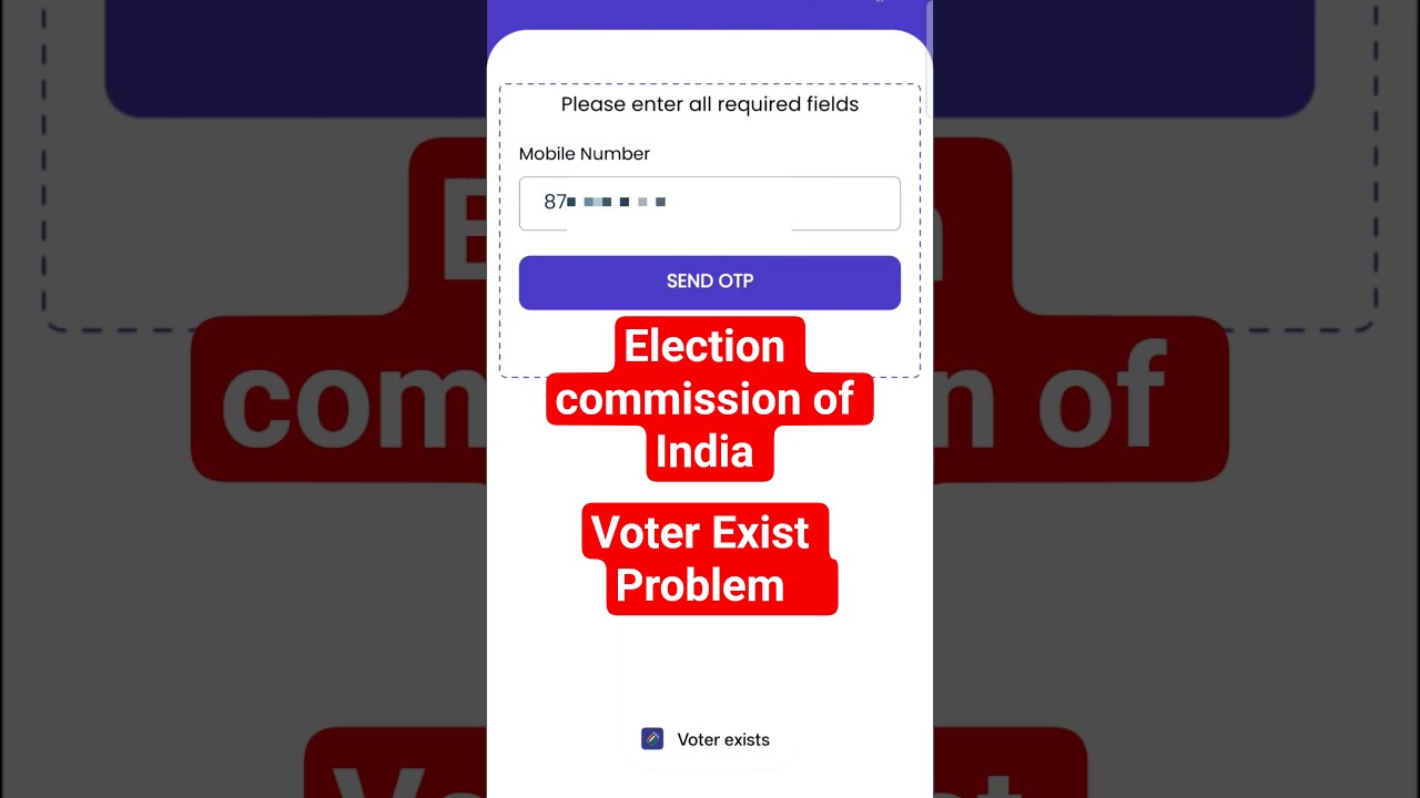 ECINET APP Voter Exist Problem Solution / ECINET APP Account Forget 100% Problem Solved ✅