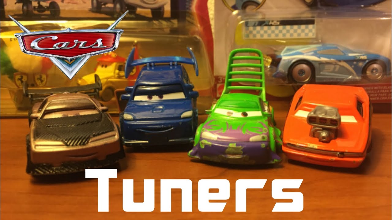 Mattel Tuners Boost, DJ, Wingo, Snotrod, Disney Pixar Cars Die-Cast