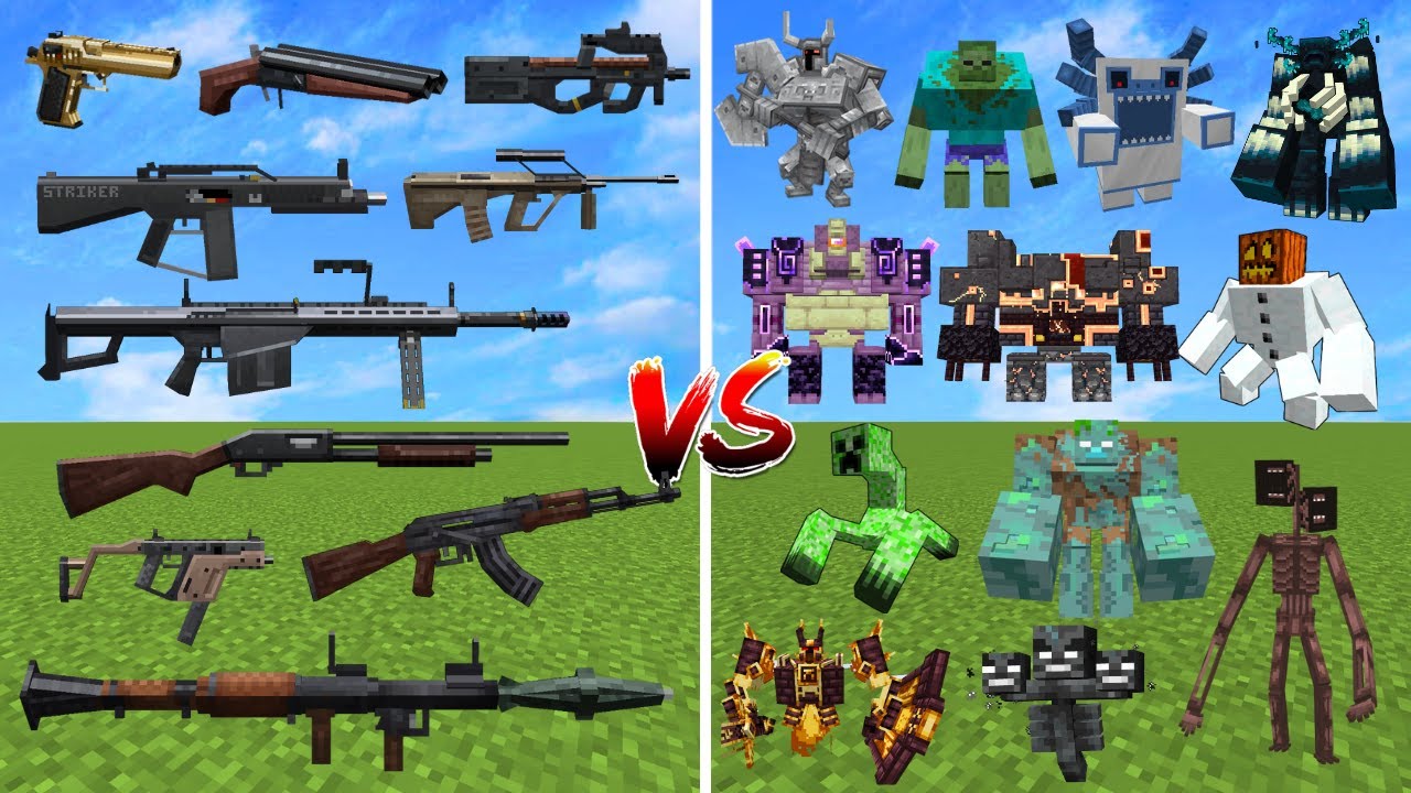 Which Minecraft TaCZ Gun can Defeat the Most Bosses in Once?