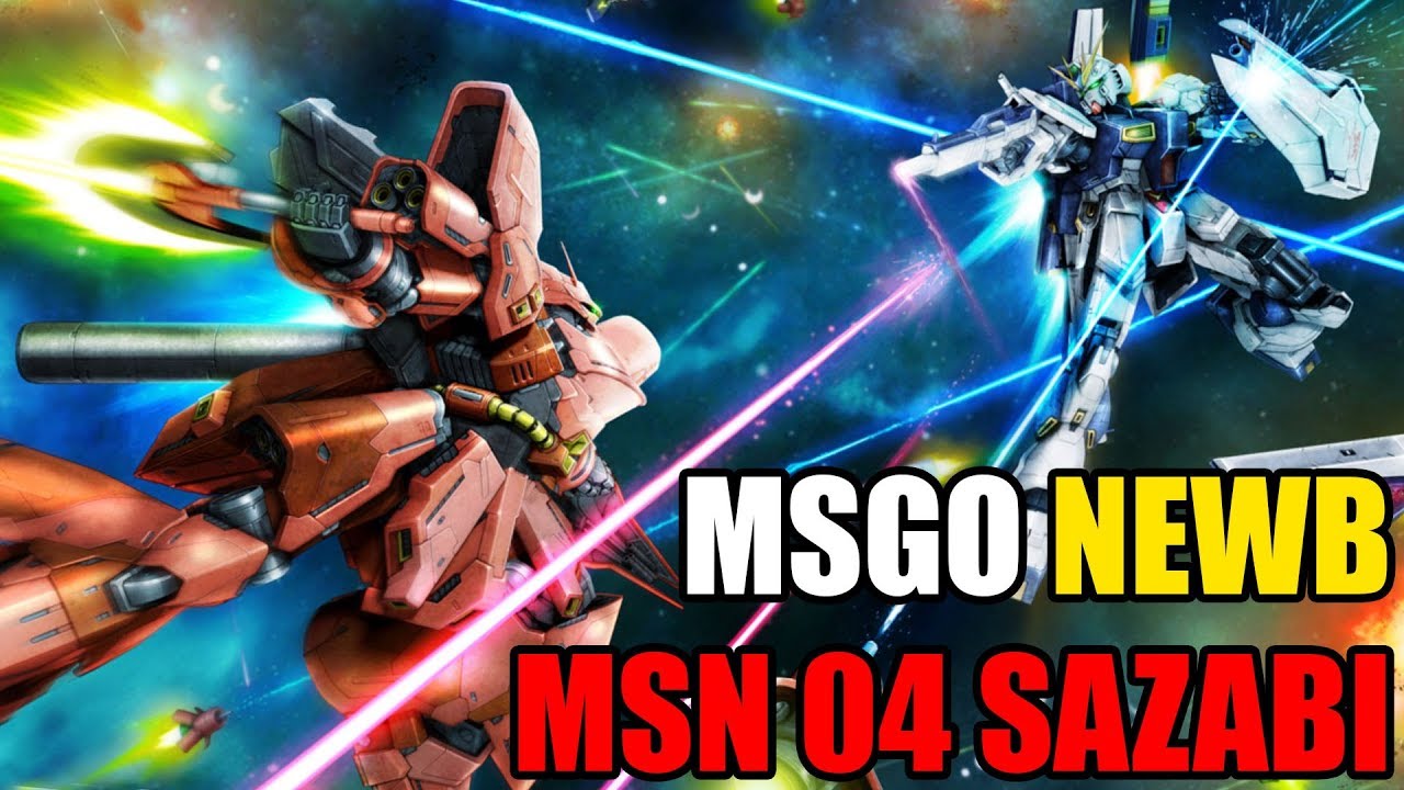 MS Gundam Online Silver MSN 04 Sazabi Short Gameplay Newbie Smurf