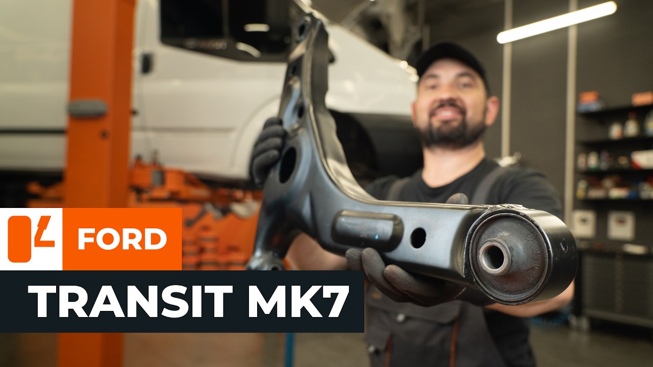 How to change a front suspension arm on the FORD TRANSIT MK7 [AUTODOC TUTORIAL]