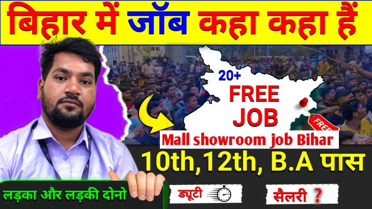 📢 Bihar Private Job Vacancy 2026 | Mall Job Bihar | 10th 12th Pass Job