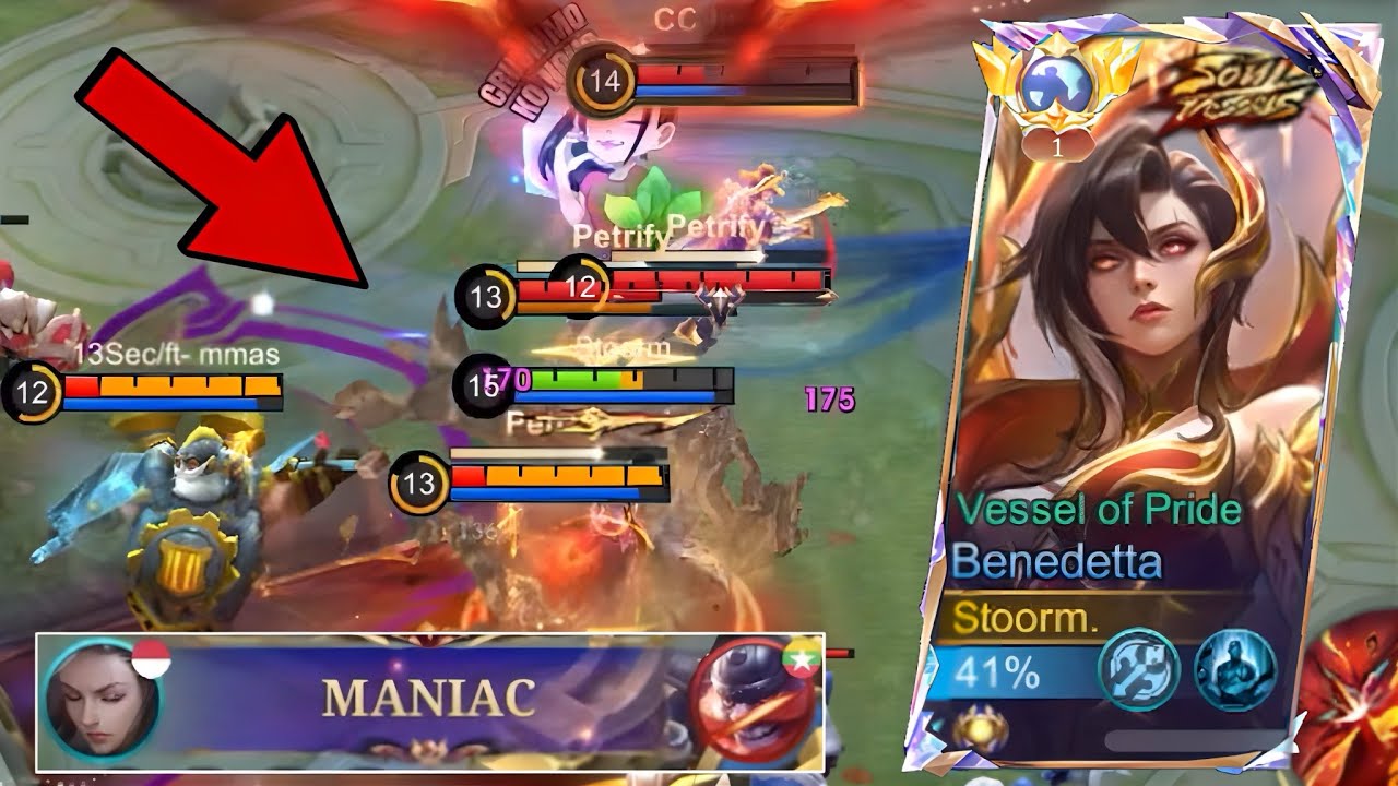 SOUL VESSEL BENEDETTA MANIAC…TOO EASY💀(global gusion & global benedetta gameplay!?)