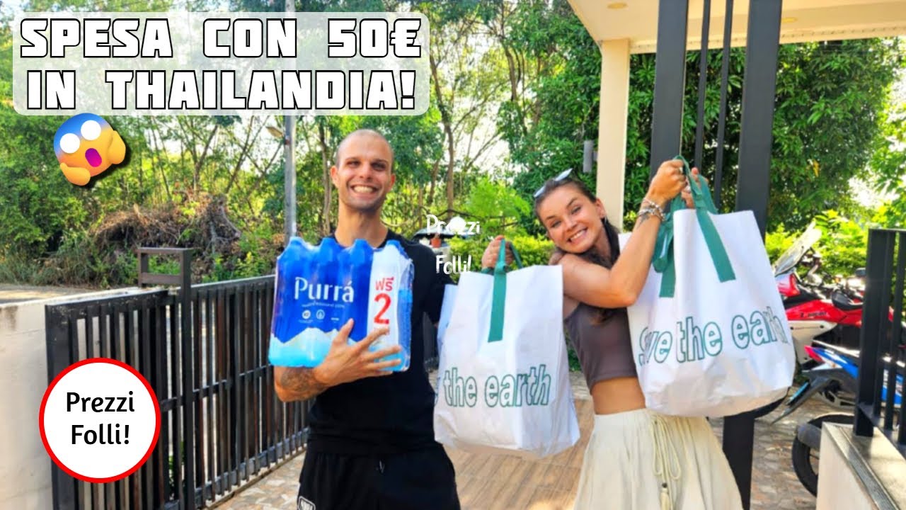 Cosa puoi comprare con 50€ in Thailandia? Spesa al supermercato!
