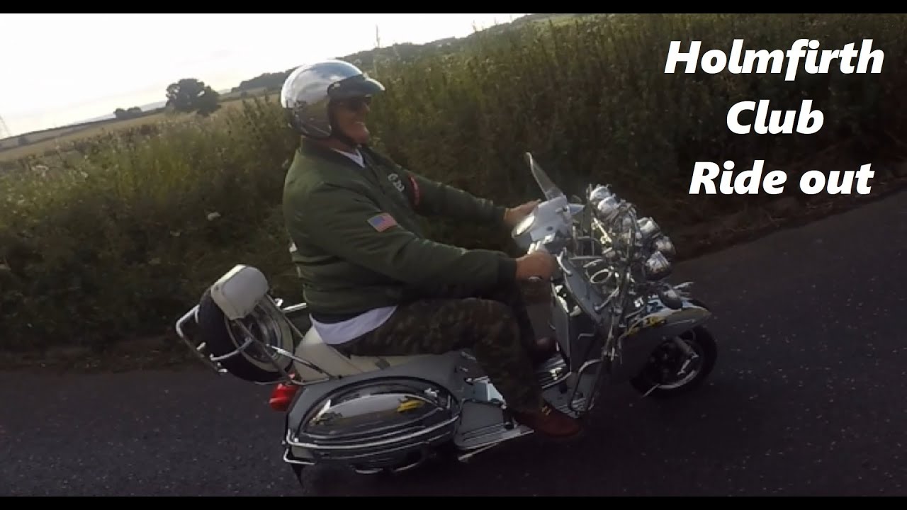 Holmfirth wednesday with club 114 vespa club of britain rotherham