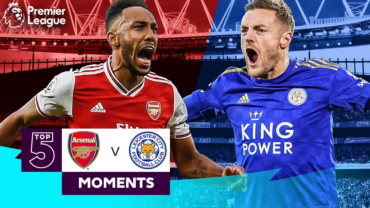 Arsenal vs Leicester | Top 5 Premier League Moments | Aubameyang, Vardy, Bergkamp