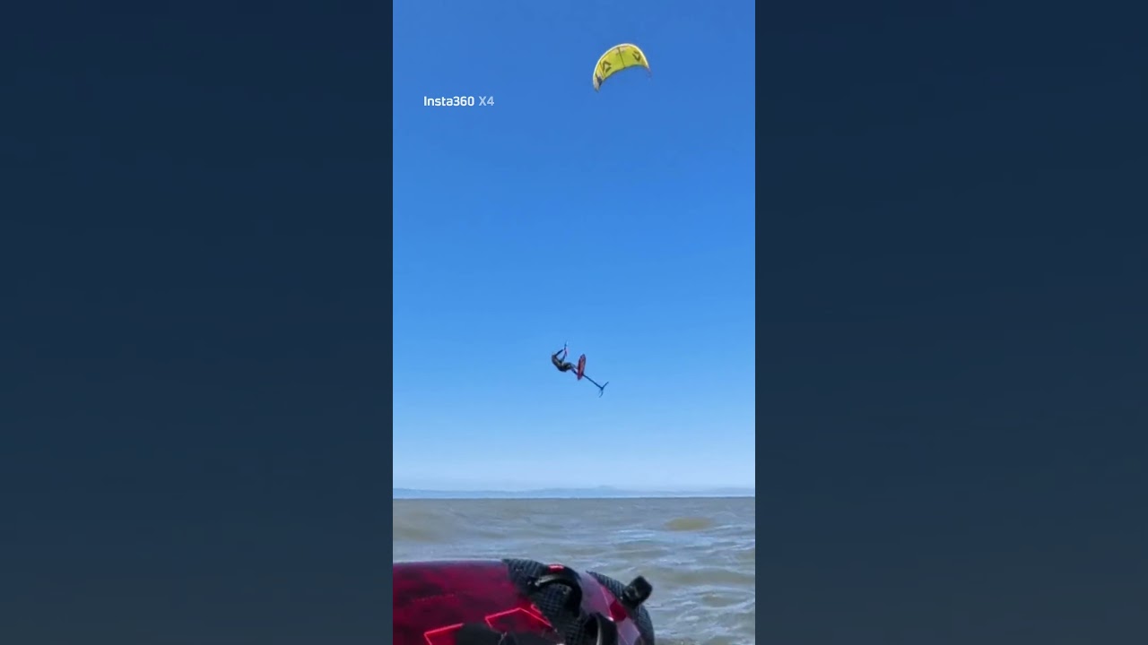 Windsurfing @ Coyote Point can be dangerous, August 11,2025. #windsurfing #watersports #insta360