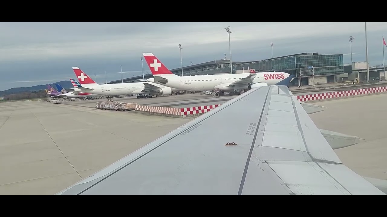 SERBIA: SPRINGTIME LANDING AT BELGRADE AIRPORT