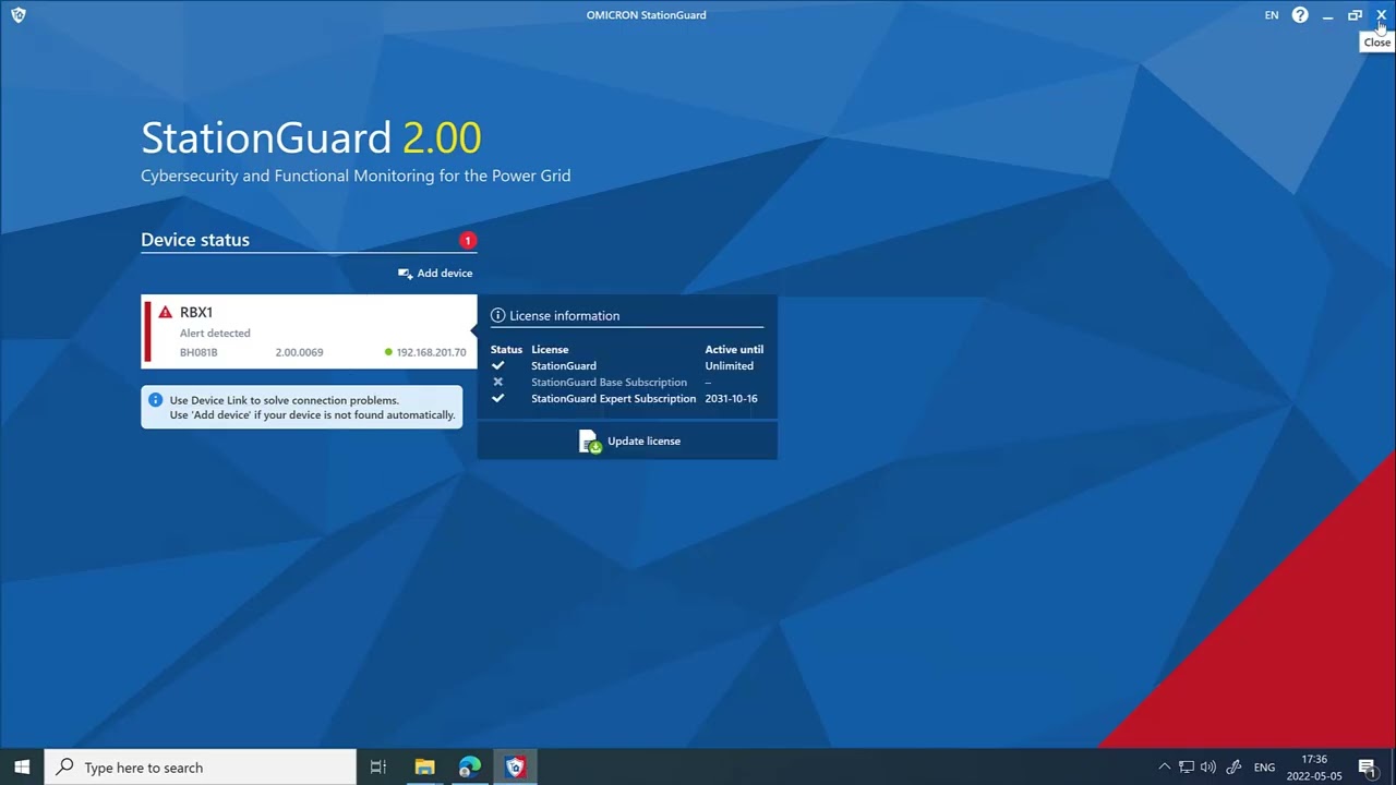 StationGuard Software/Firmware update