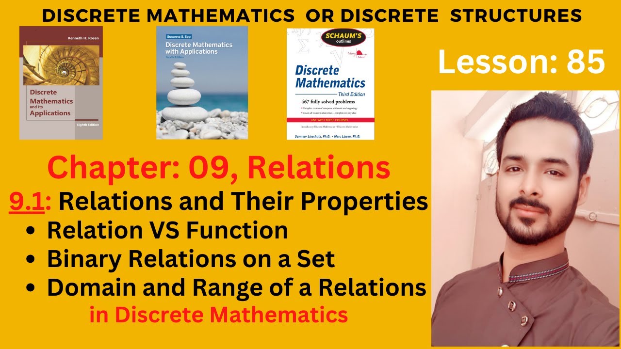 Lesson 85: Relations and their Properties | Relation VS Function | Binary Relation