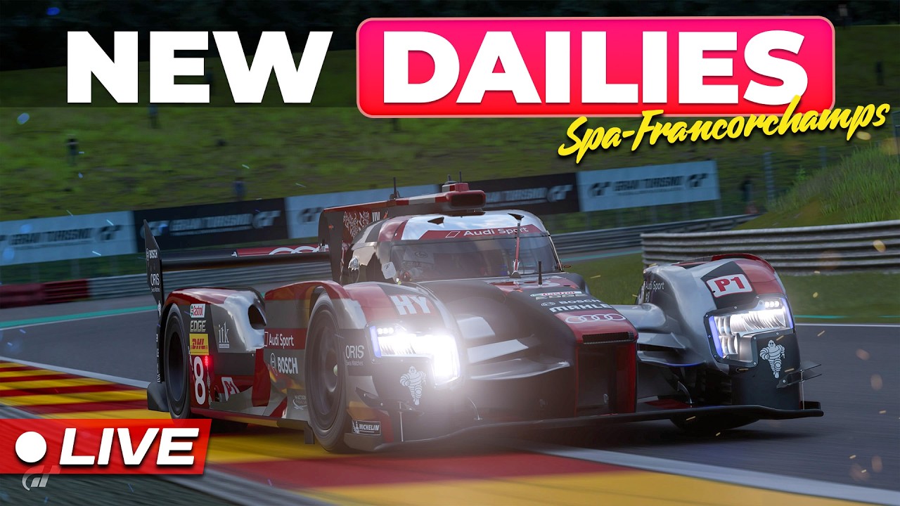 🔴 GT7 | New Week of Daily Races - Spa-Francorchamps | Live 🔴