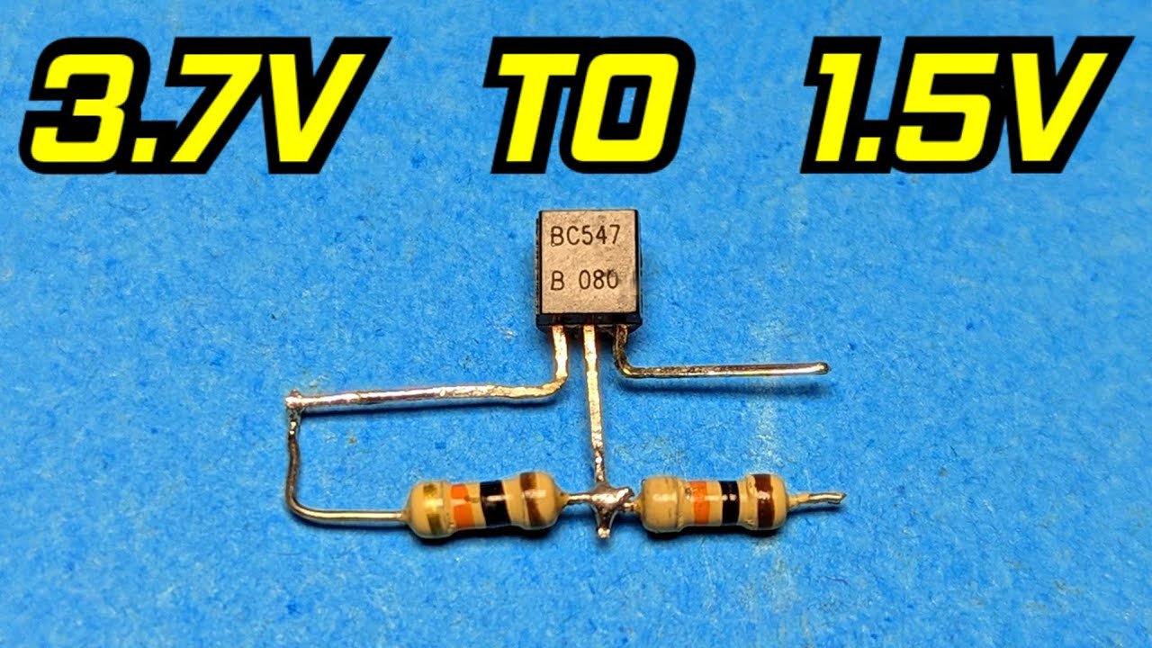 How To Convert 3.7V To 1.5V | How To Make 3.7V To 1.5V Converter