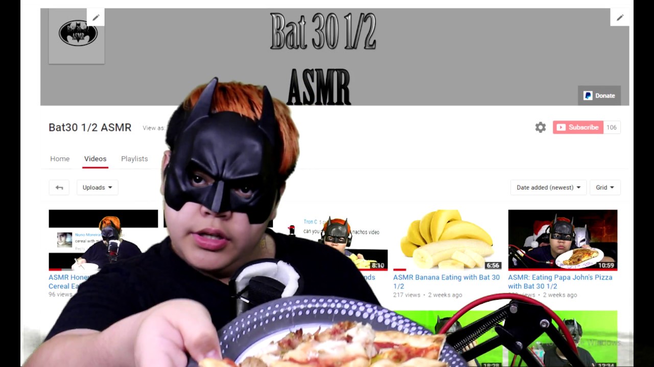 ASMR Eating Mod Pizza with Bat 30 1/2