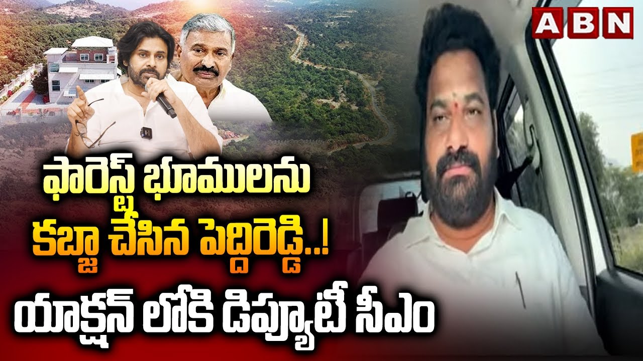 ఫారెస్ట్ భూములను కబ్జా చేసిన పెద్దిరెడ్డి..! యాక్షన్ లోకి డిప్యూటీ సీఎం || Devara Manohara || ABN