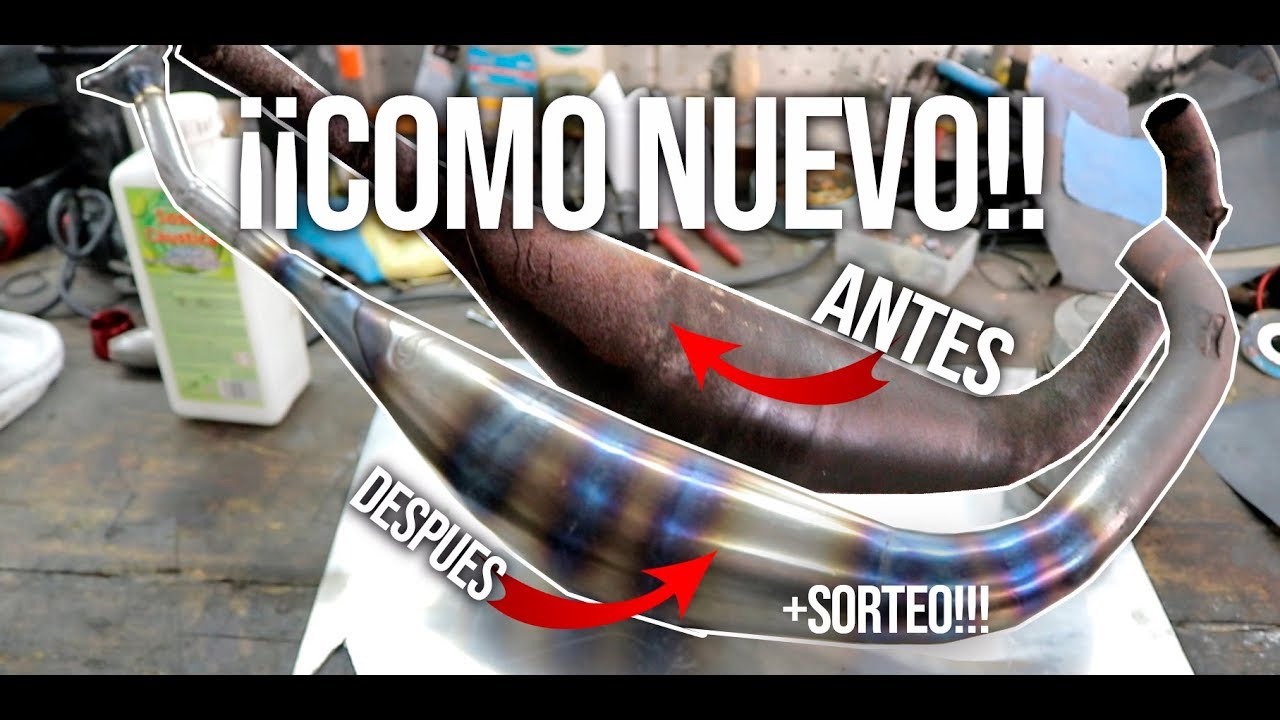 Como restaurar un escape de moto por 7€? Queda mejor que nuevo!