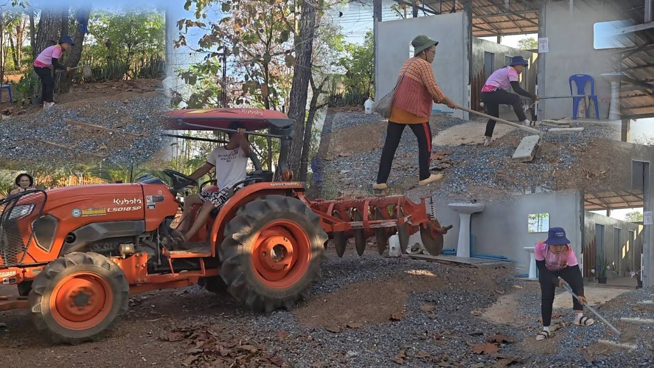 โครงการใหม่หน้าห้องน้ำป้าแต๋นจะทำอะไรจุดนี้  บ่าวมือปรับพื้นที่