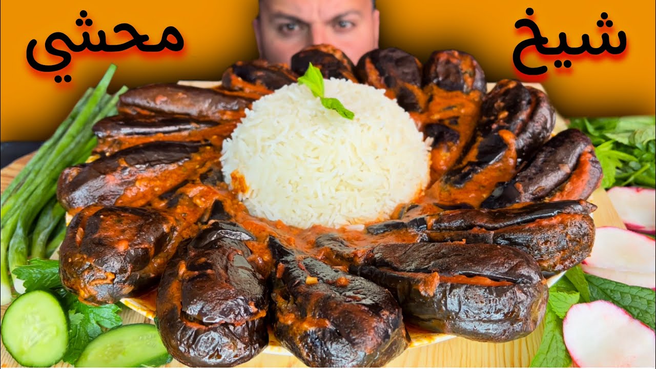 شيخ محشي العراقي الموصلي مع رز باكستاني شيخ محشي بلحم الغنم مع الخضراوات