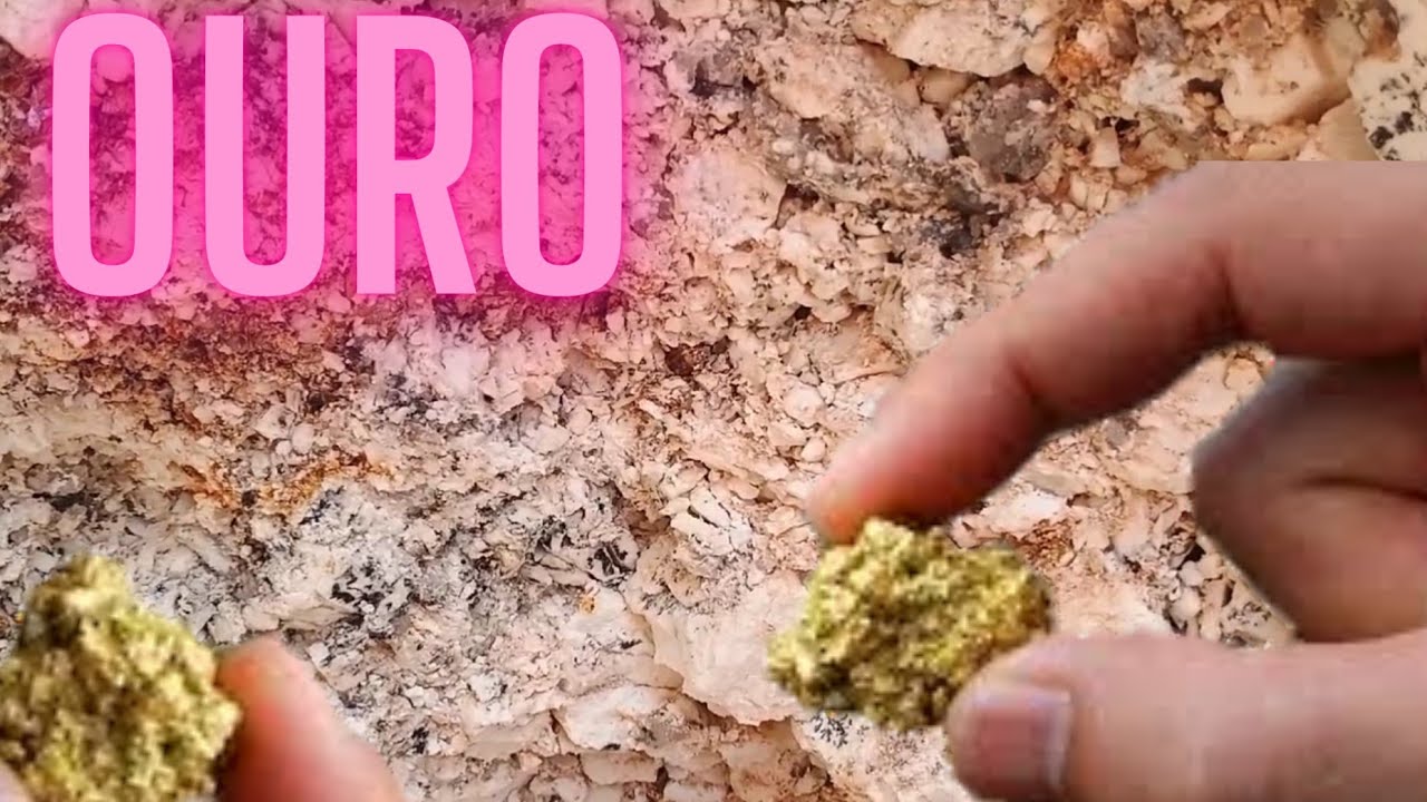 PEPITAS DE OURO NO GARIMPO EM MINAS GERAIS