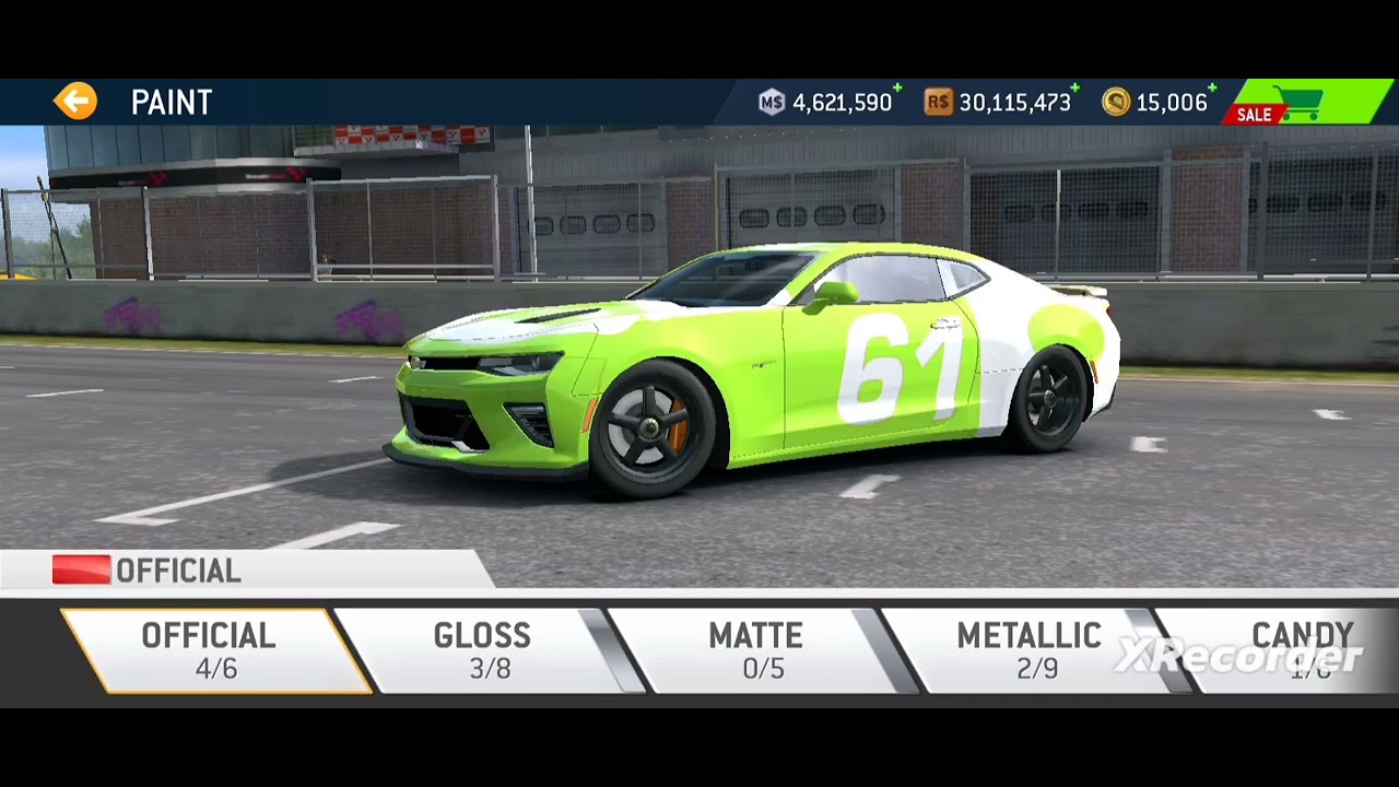 Real Racing 3 Piston Cup 2005 Paint Official