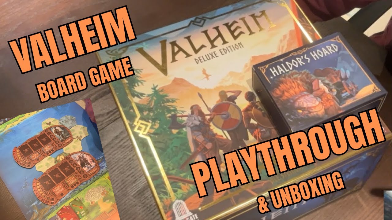 Valheim Board Game unboxing and playthrough
