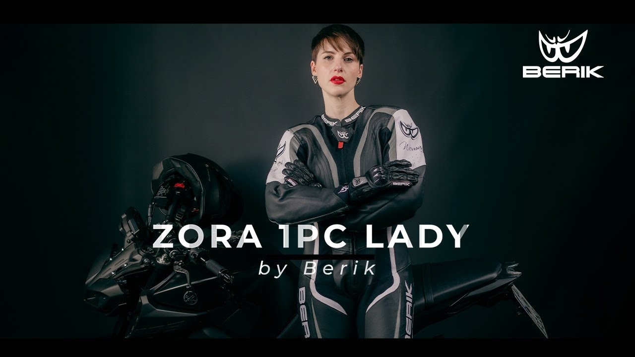 Женский цельный кожаный мотоциклетный костюм Berik Zora