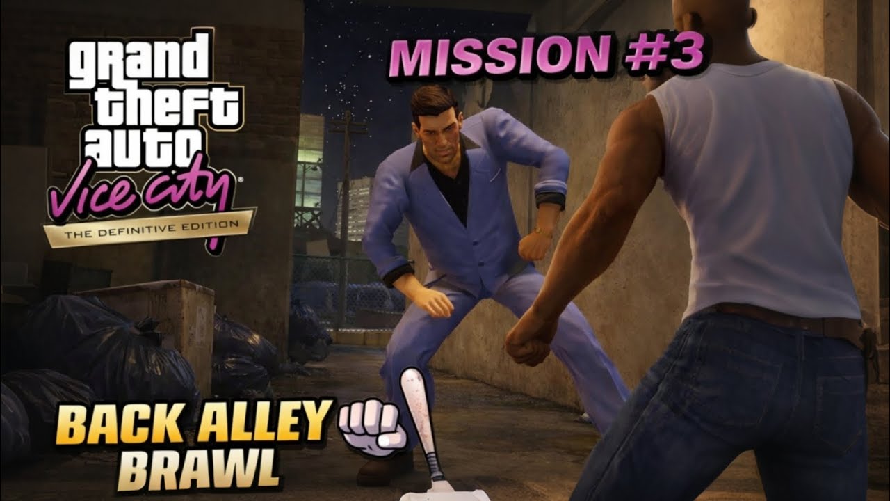 GTA Vice City Definitive Edition | Mission 3 – Back Alley Brawl | Hindi Gameplay