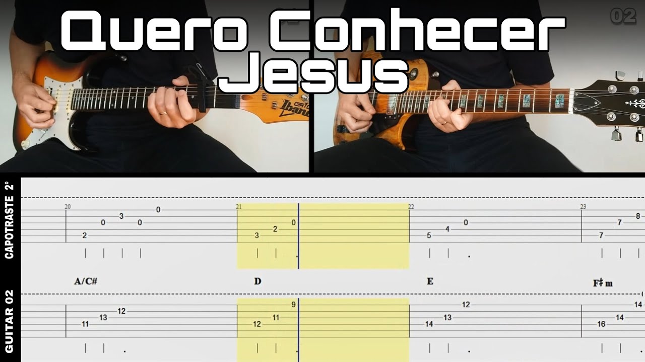 Cia. SALT - Quero Conhecer Jesus GUITAR | Tab + Backing Track