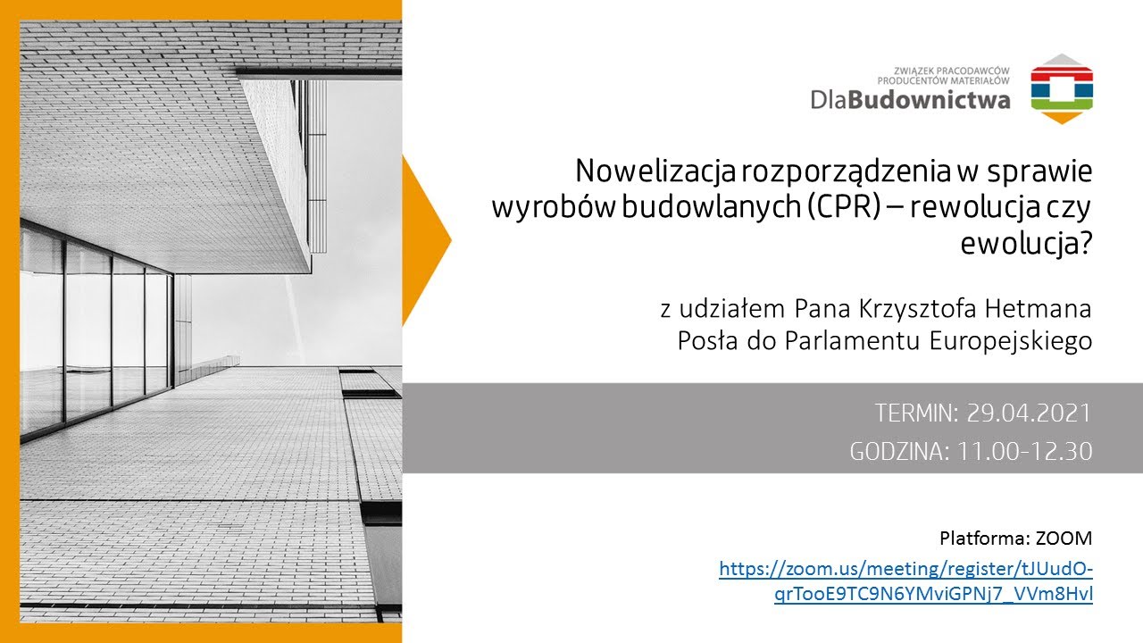 Nowelizacja rozporządzenia w sprawie wyrobów budowlanych (CPR) – rewolucja czy ewolucja?