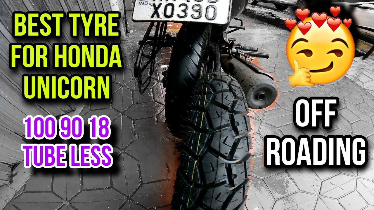 installing new tyre in my Honda unicorn 😍🏍️⚡ 100 90 18 #tyer #offroad  #hondaunicorn