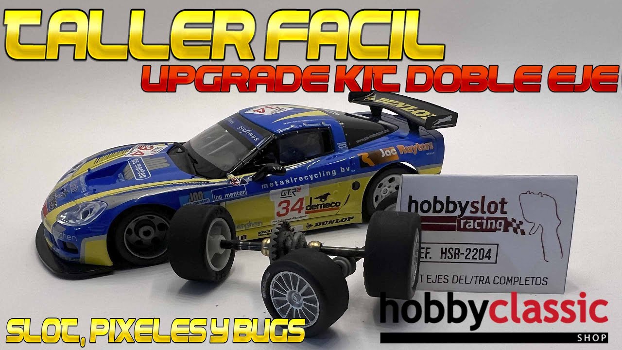 Taller fácil, mejora eje delantero y trasero modelos GT SCX, kit HobbyClassic
