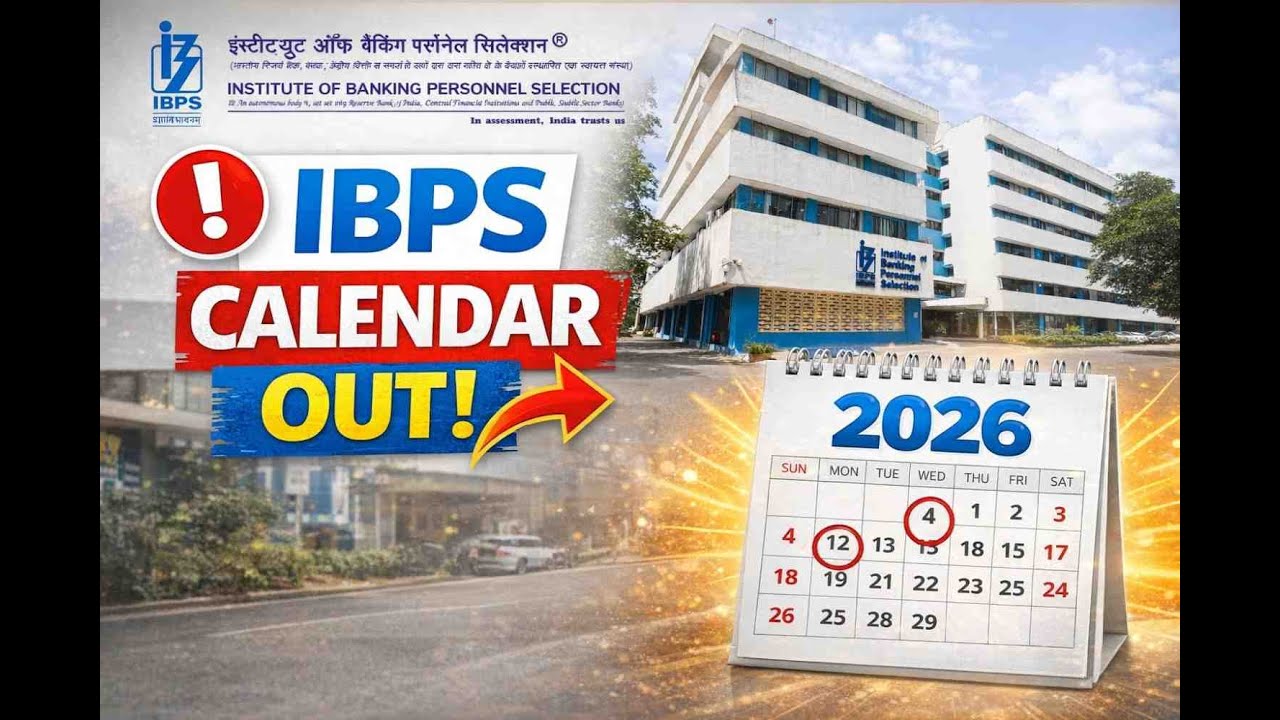 IBPS CALENDAR OUT FOR 2026-2027