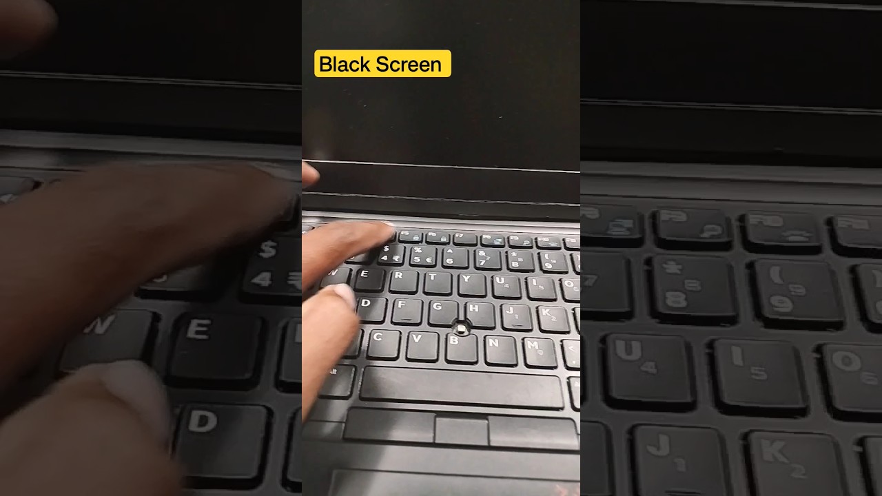 Black Screen Problem Dell Laptop | Dell Laptop Blank Screen#macnitesh#2023shorts#keyboardtricks