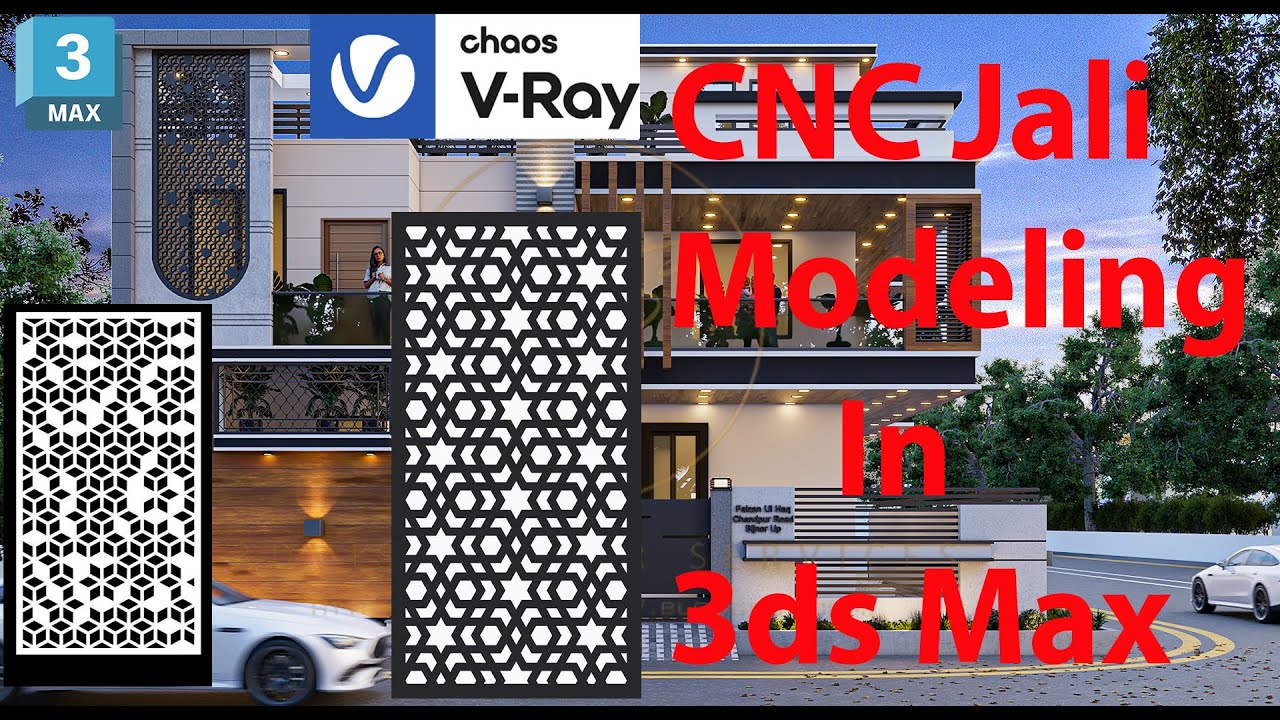 How to design CNC Jali In 3dmax|CNC Jali 3D Models in 3ds Max Tutorial