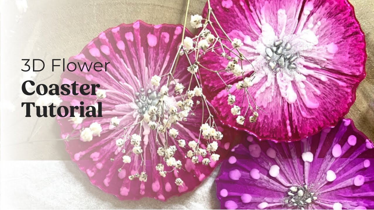 🌸 3D Flower Coaster Tutorial That Will Blow Your Mind