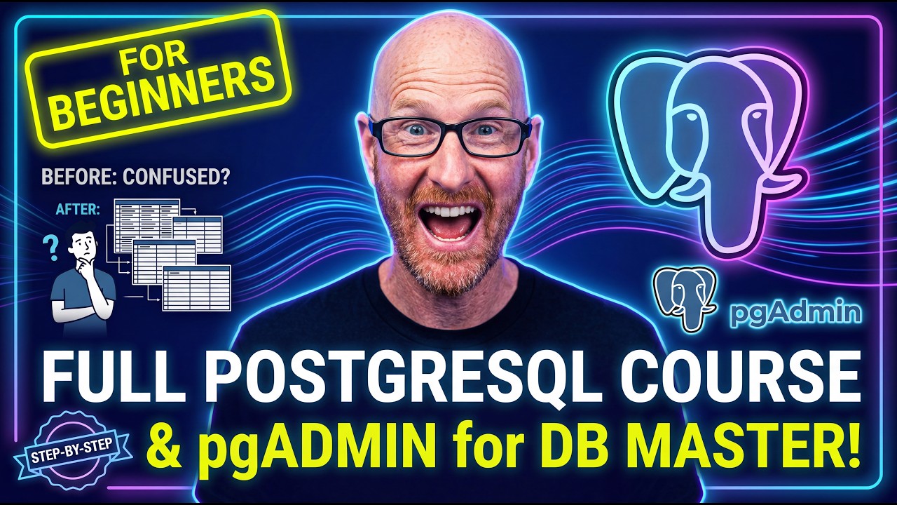 Intro To PostgreSQL Databases With PgAdmin For Beginners - Full Course