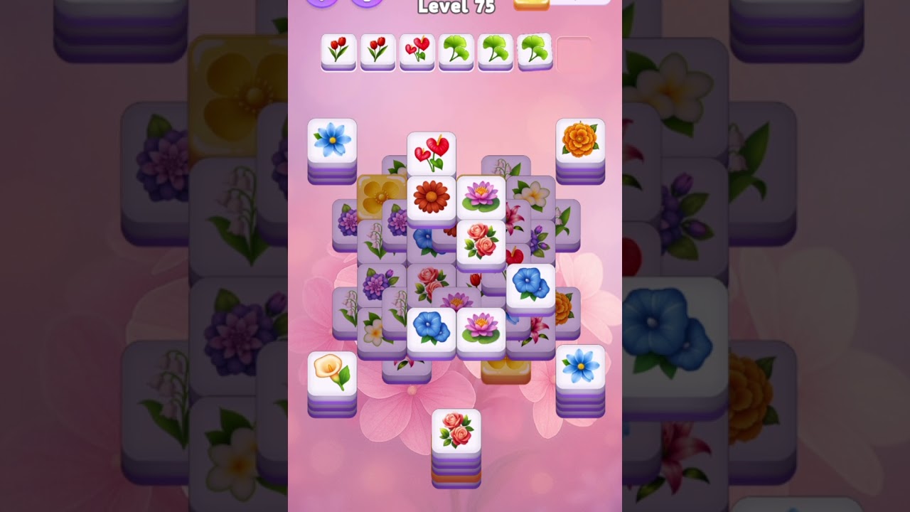 “Tile Blossom Level 75 🌺 | Can You Solve This Tricky Puzzle?”