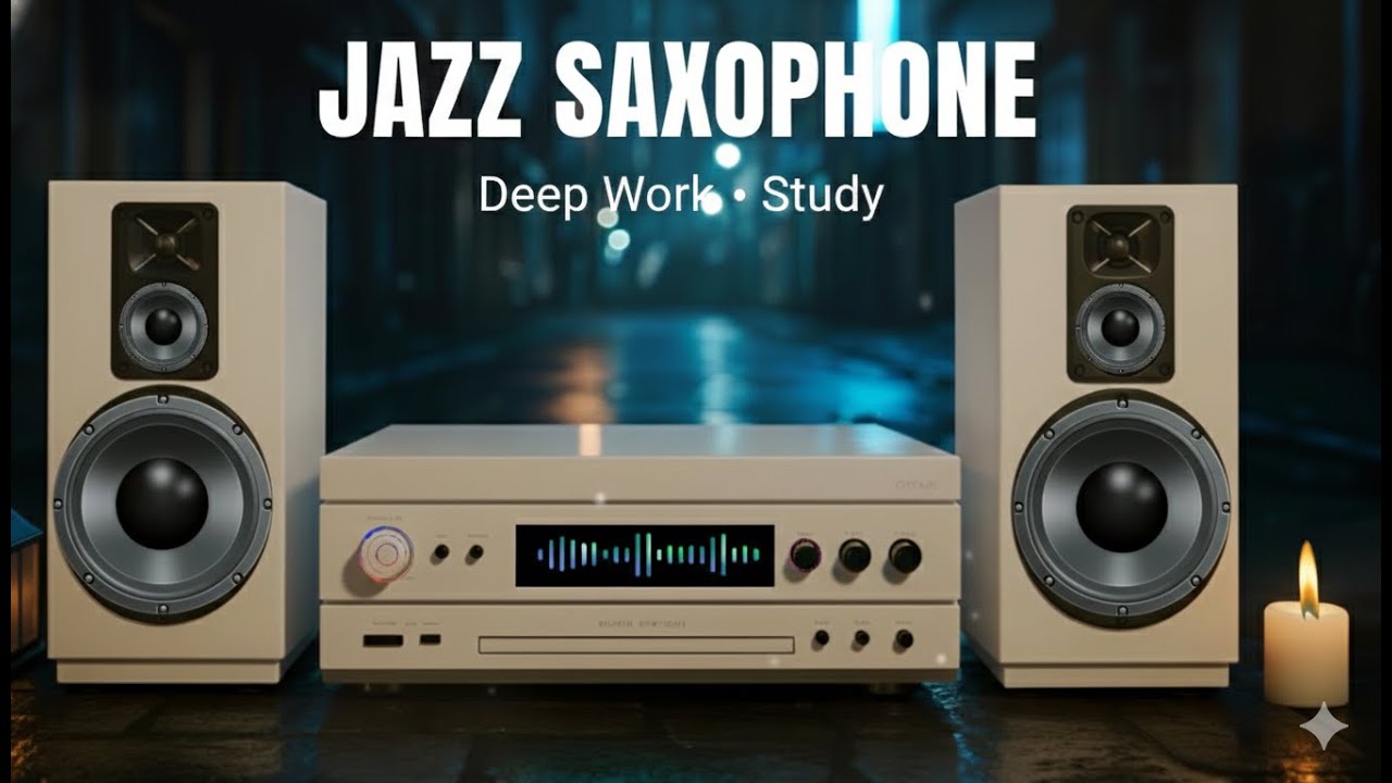 Smooth Jazz Saxophone 🎷 3 Hours of Peaceful Jazz for Deep Work & Study