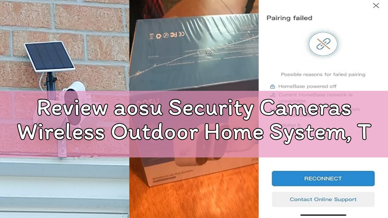 Review aosu Security Cameras Wireless Outdoor Home System, True 2K HD Night Vision, No Subscription,