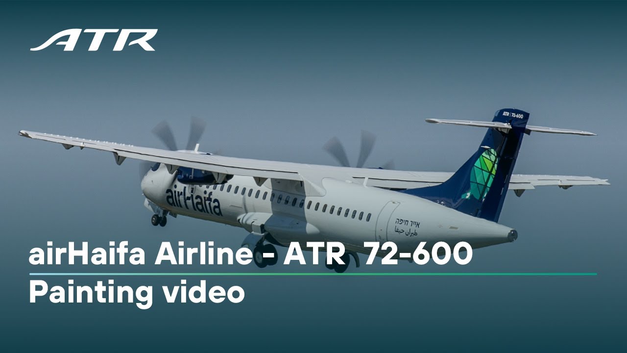 airHaifa Airline - ATR 72-600 Painting video