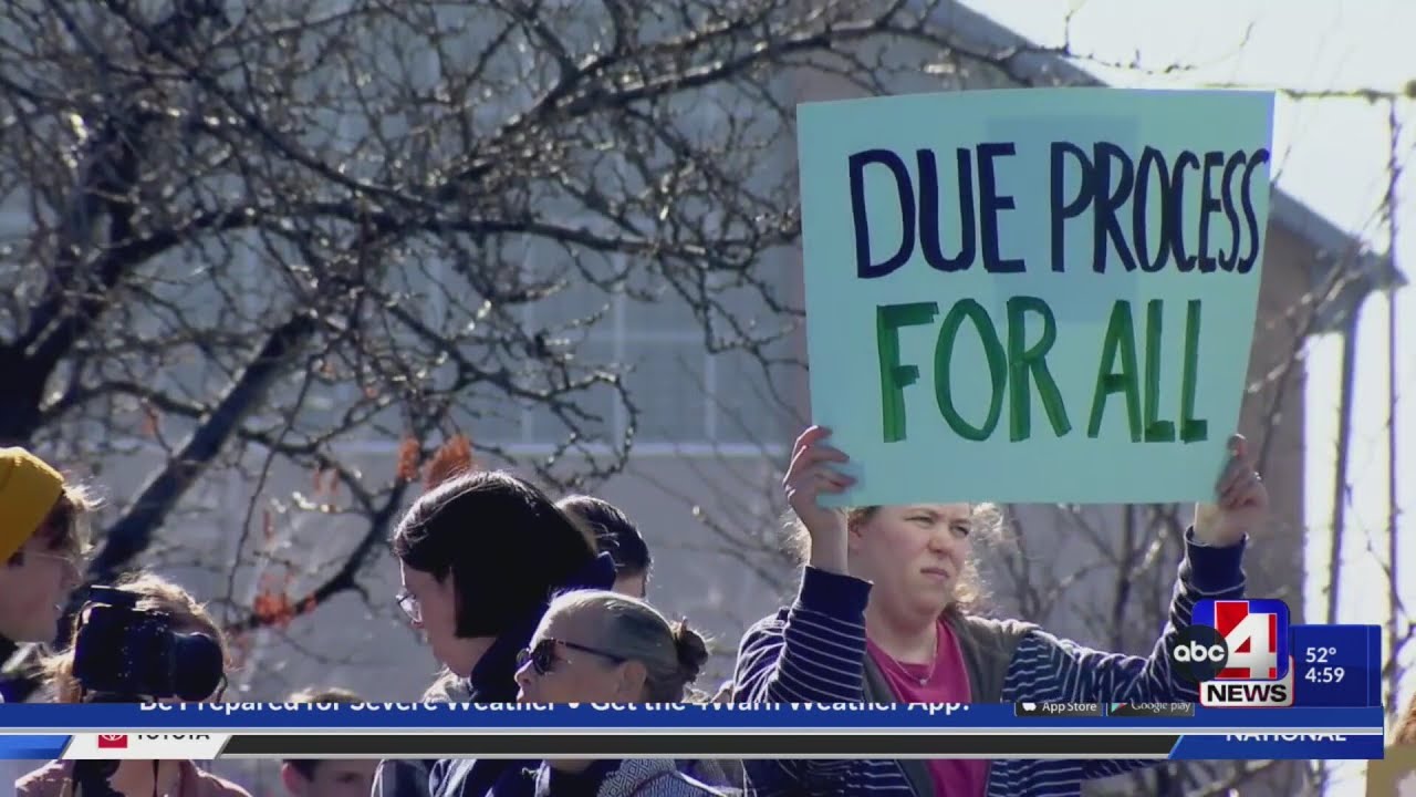 BYU students protest U.S. Customs and Border Patrol at job fair